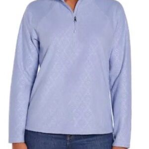 Eddie Bauer Polar Fleece 1/4 zip. Nwt. Lightweight for Spring. Periwinkle